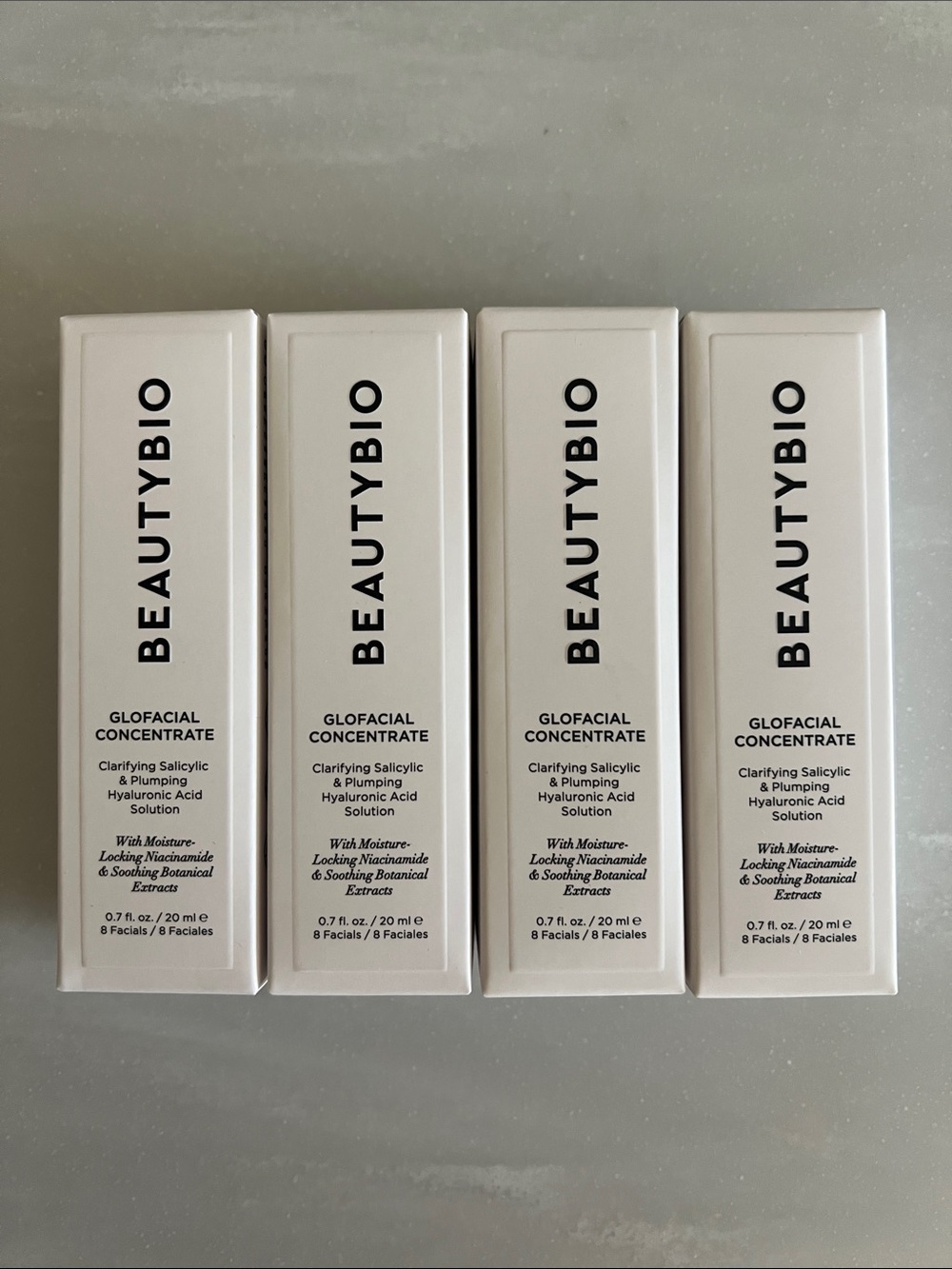 BEAUTYBIO GloFacial Concentrate — White Clarifying Serum - Four unopened